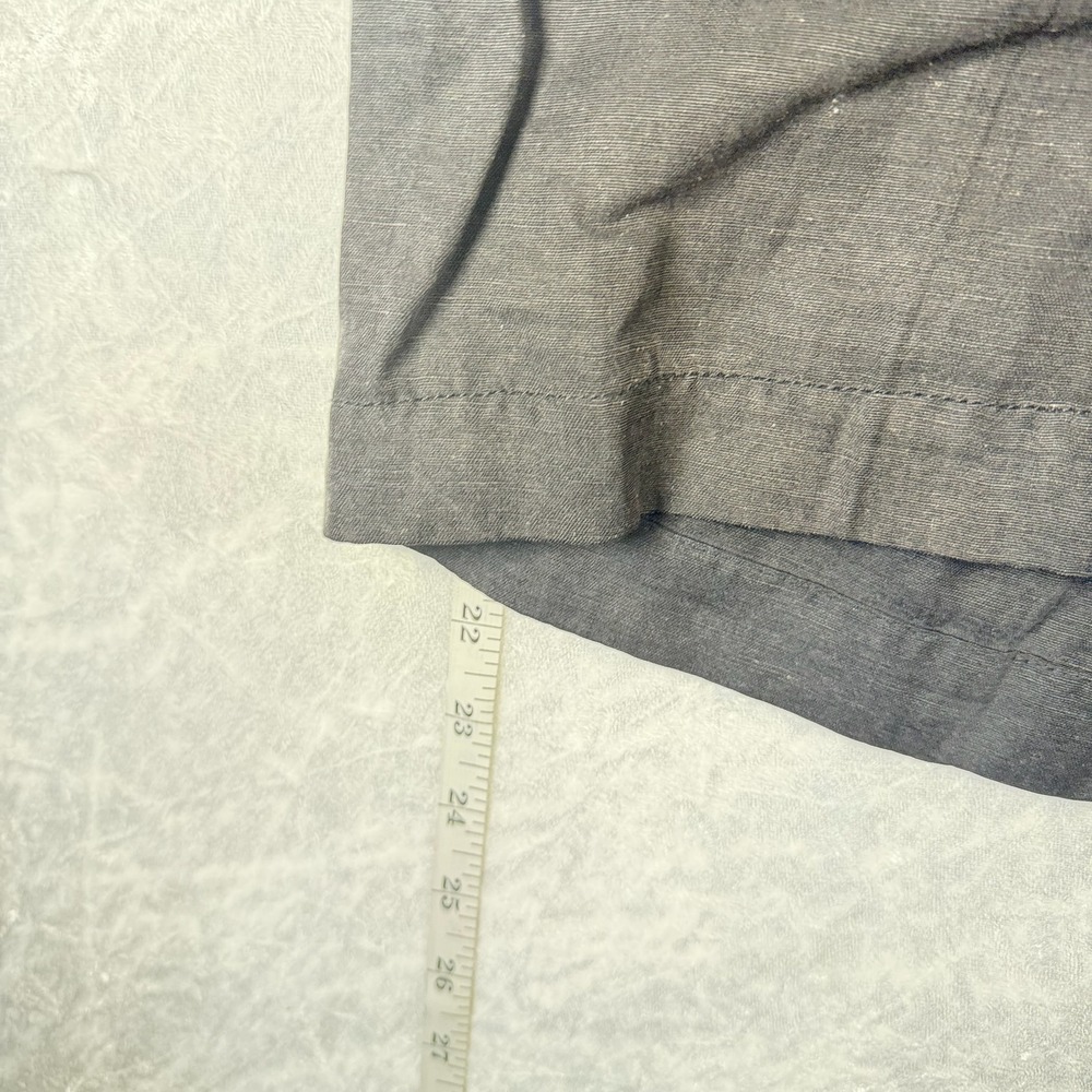 Tommy Bahama Shorts Mens 35 Gray Excellent Silk Linen Blend Flat Front Chino - Picture 4 of 7